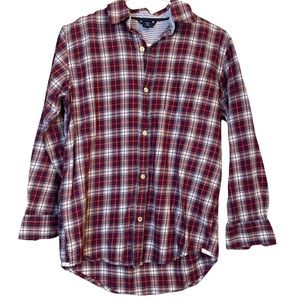 Gap kids plaid longsleeve collared buttondown top xl 12 boys 
Front pocket